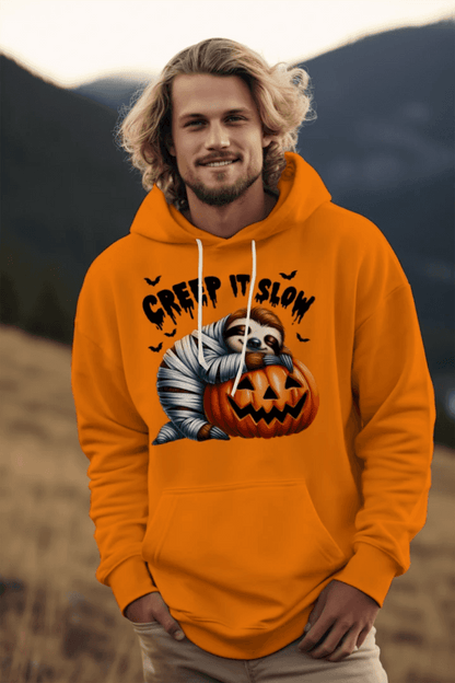 Cute Sloth Pumpkin Halloween Hoodie - Cozy Fall Sweatshirt - Purrfect Pet Haven