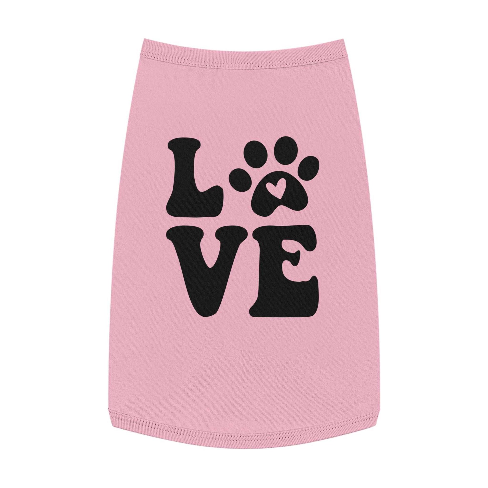 Cute Pet Tank Top - 'Love' Design for Dogs and Cats - Purrfect Pet Haven