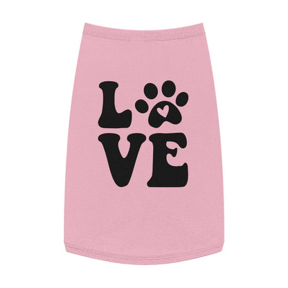 Cute Pet Tank Top - 'Love' Design for Dogs and Cats - Purrfect Pet Haven