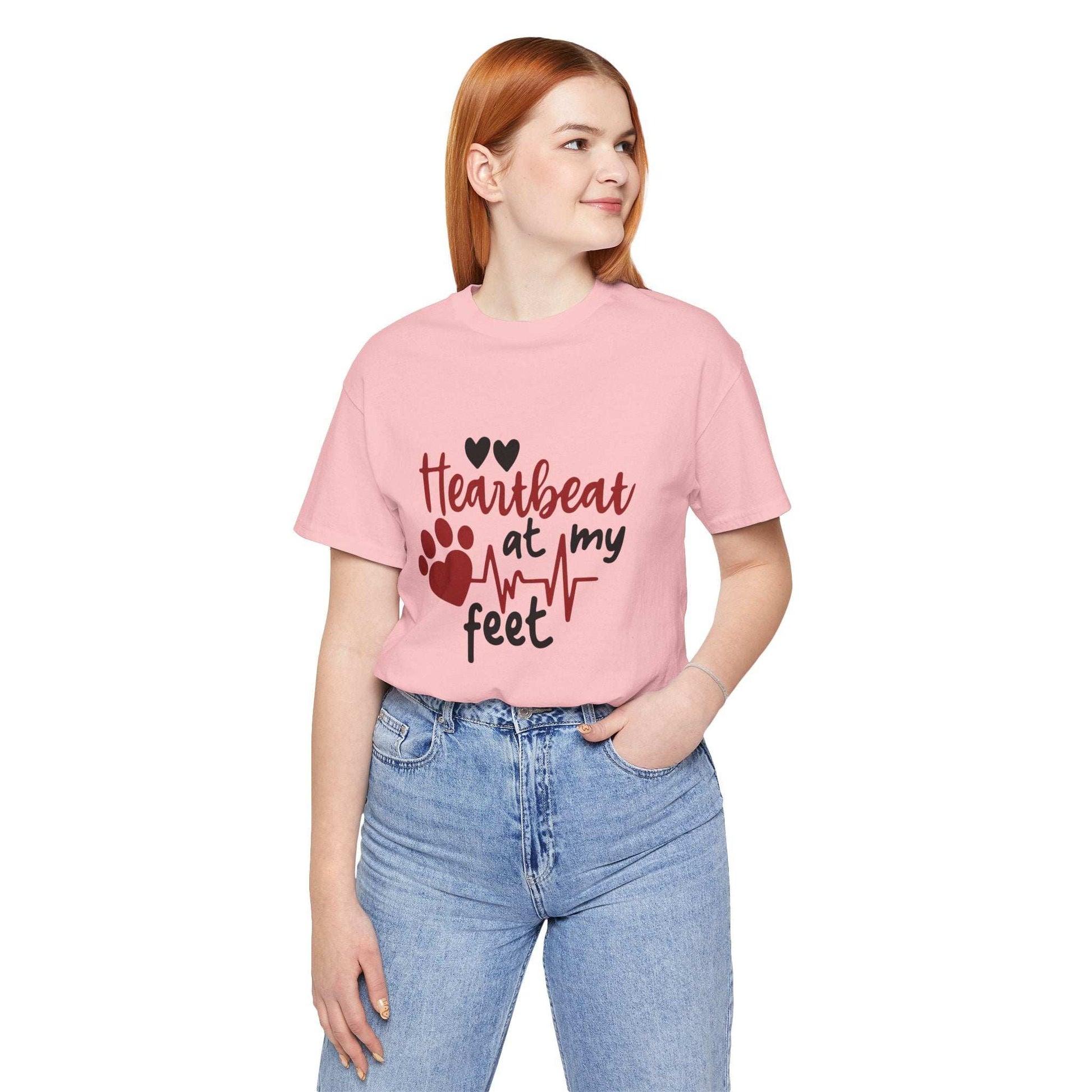 Heartbeat at my Feet - Unisex Tee - Purrfect Pet Haven