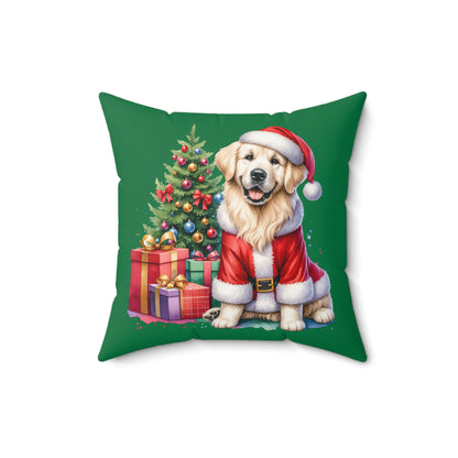 Christmas Golden Retriever Pillow - Festive Holiday Decor - Purrfect Pet Haven