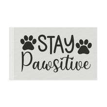 Paw Print Flag - Stay Pawsitive Home Decor - Purrfect Pet Haven