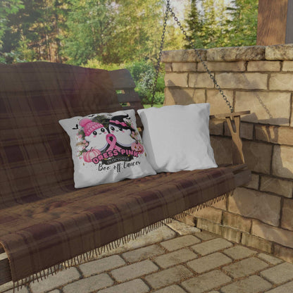 Breast Cancer Awareness Halloween Pillow - Boo Off Cancer - Purrfect Pet Haven