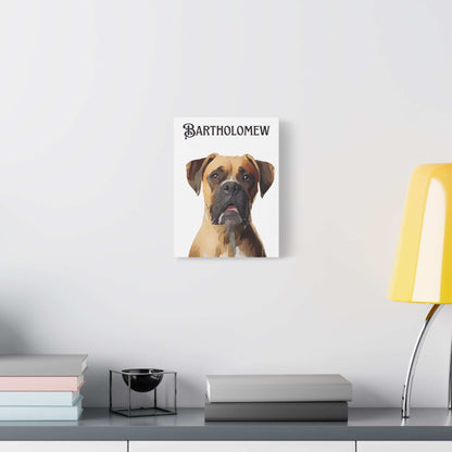 PAW-sonalized White Canvas Print | Upload Photo~Choose size - Purrfect Pet Haven