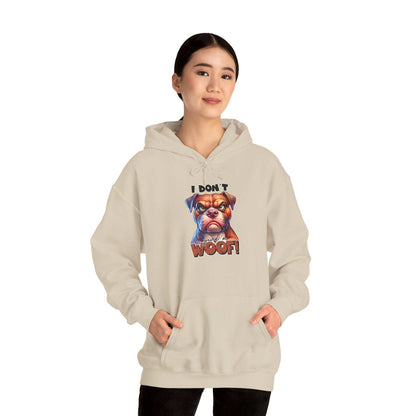 Fun Dog-Themed Unisex Hoodie - "I Don't Give a Woof" | Purrfect Pet Haven