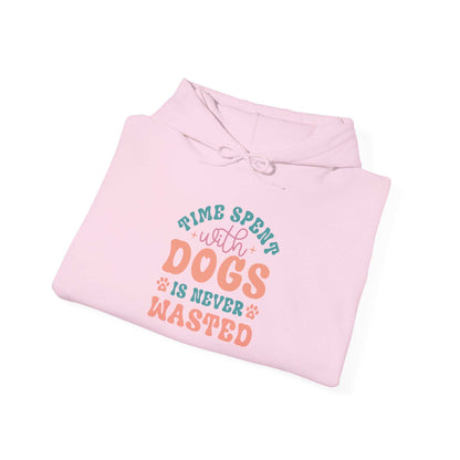 Time Spent with Dogs Hoodie - Perfect for Dog Lovers | Purrfect Pet Haven