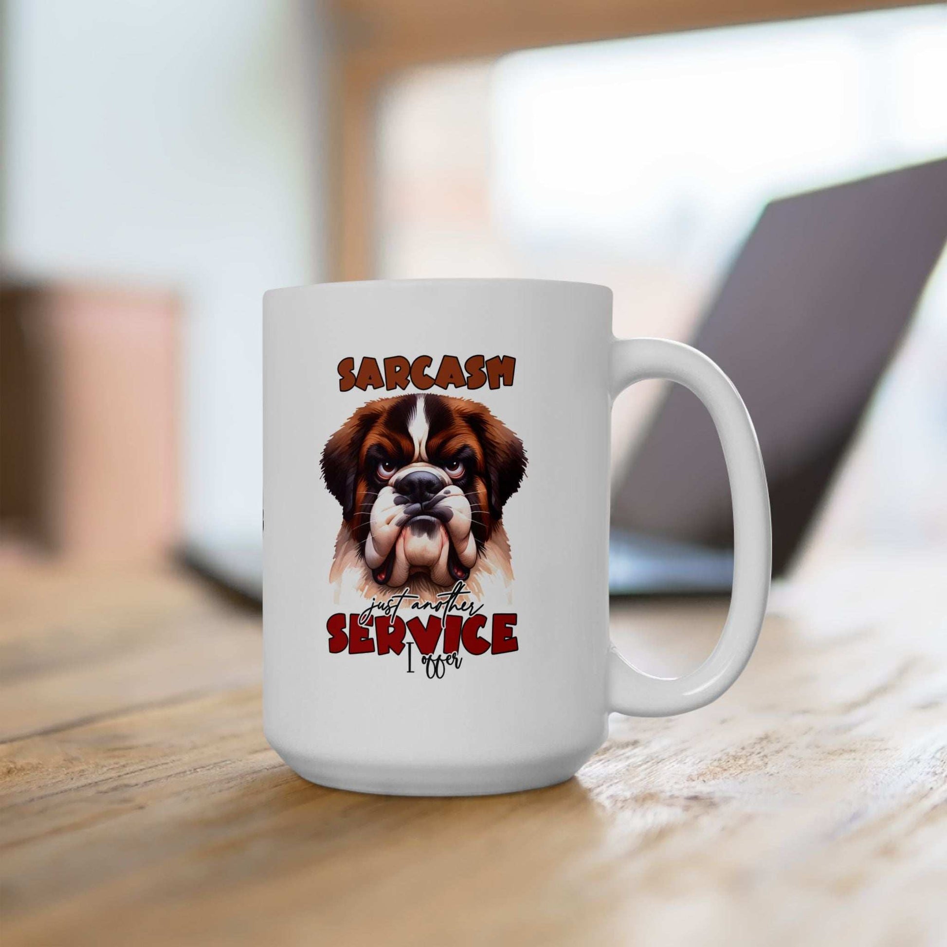 Funny Sarcasm a Service I Offer - Ceramic Coffee Mug - Purrfect Pet Haven