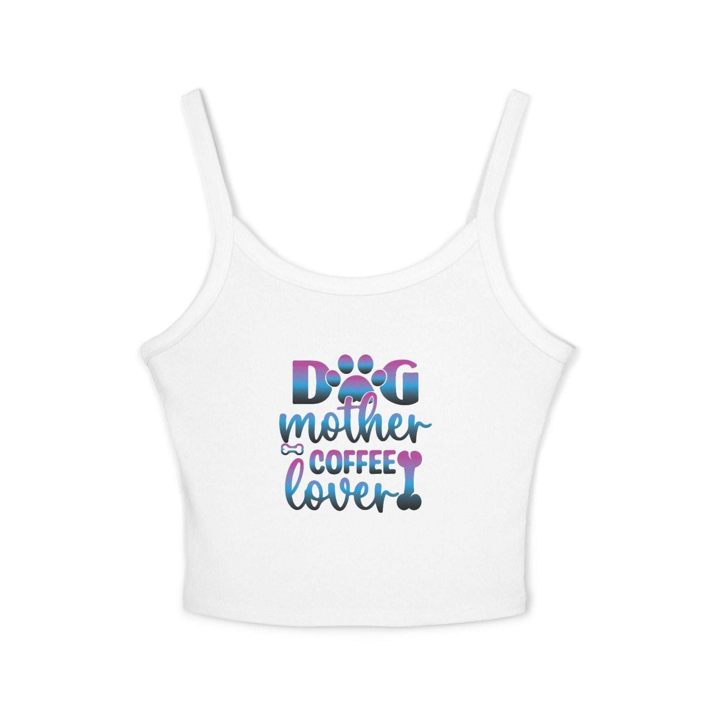 Dog Mother Coffee Lover Spaghetti Strap Tank Top - Purrfect Pet Haven