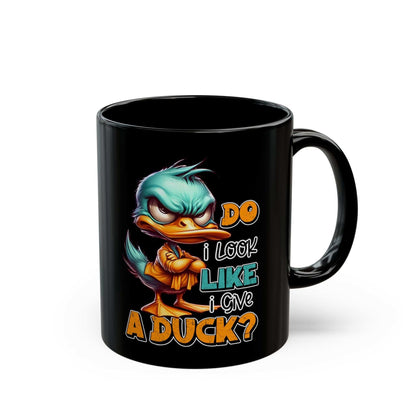 Funny Duck Quote Black Mug - 11oz & 15oz - Perfect Gift for Duck Lovers | Purrfect Pet Haven