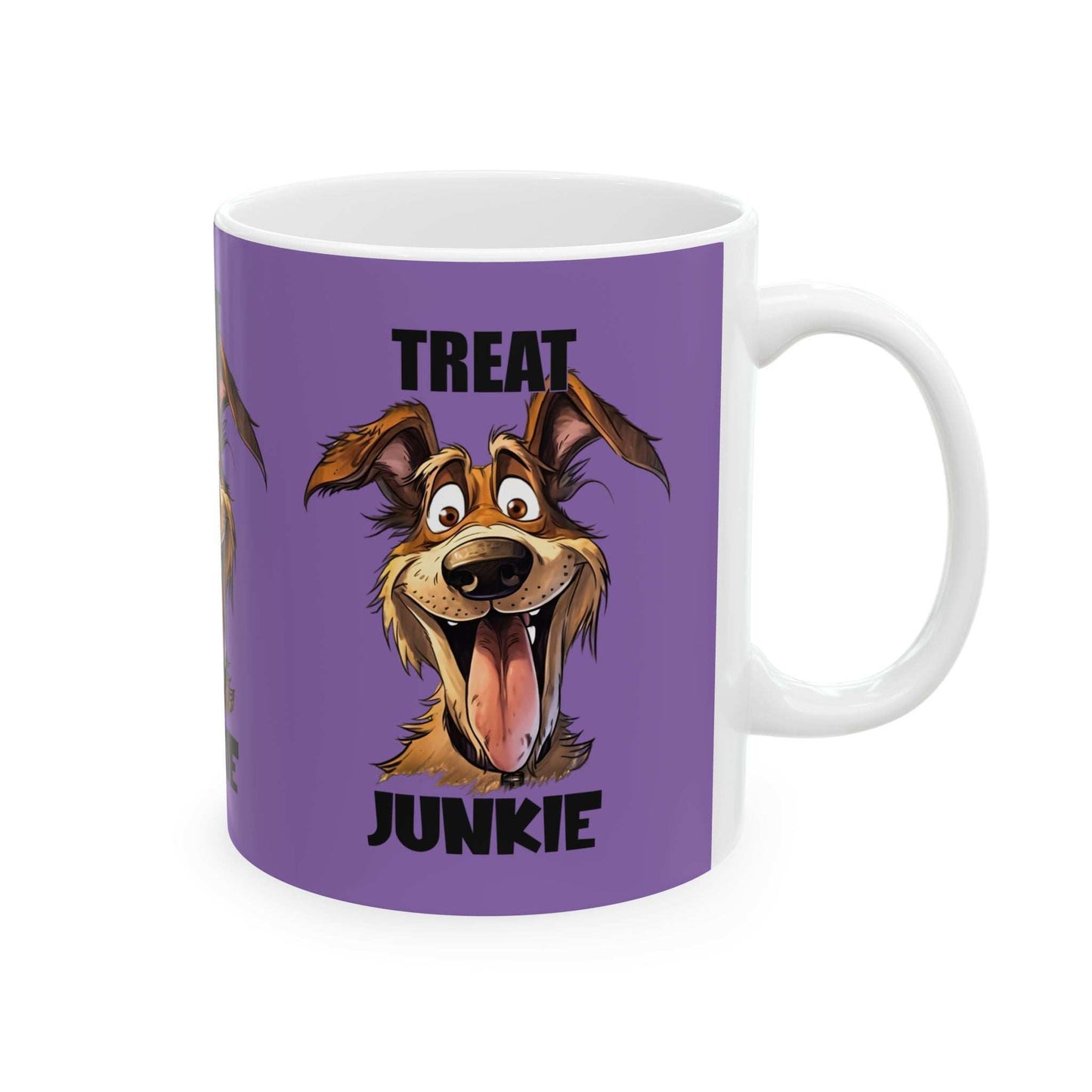 Funny Dog Lover Mug - 'Treat Junkie' - Perfect Gift for Pet Owners - Purrfect Pet Haven