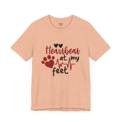 Heartbeat at my Feet - Unisex Tee - Purrfect Pet Haven
