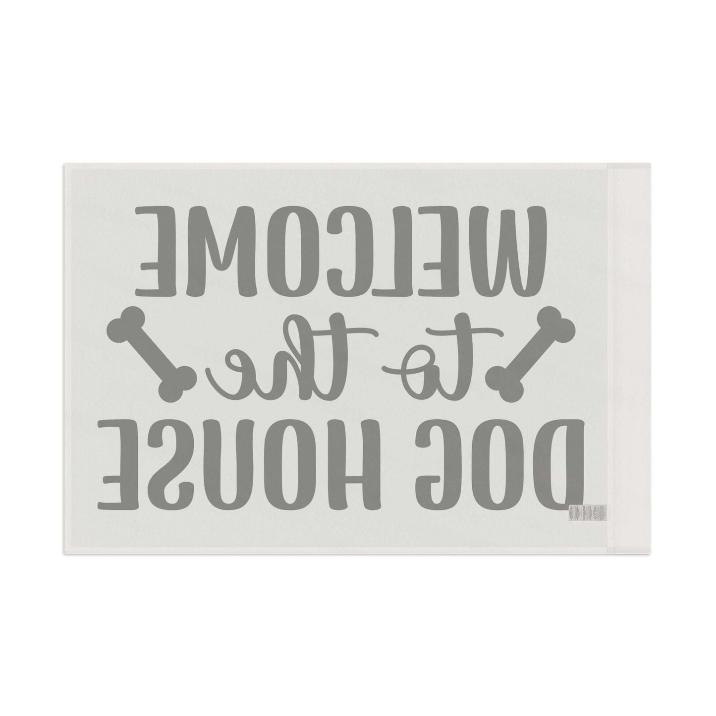 Welcome to the Dog House Flag - Dog Lover Outdoor Decor - Purrfect Pet Haven