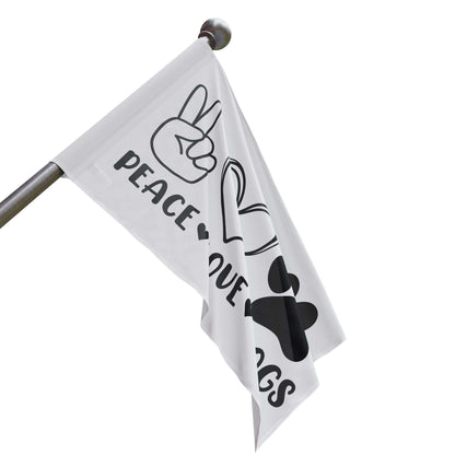 Peace Love Dogs Flag - Cute Home Decor for Dog Lovers - Purrfect Pet Haven