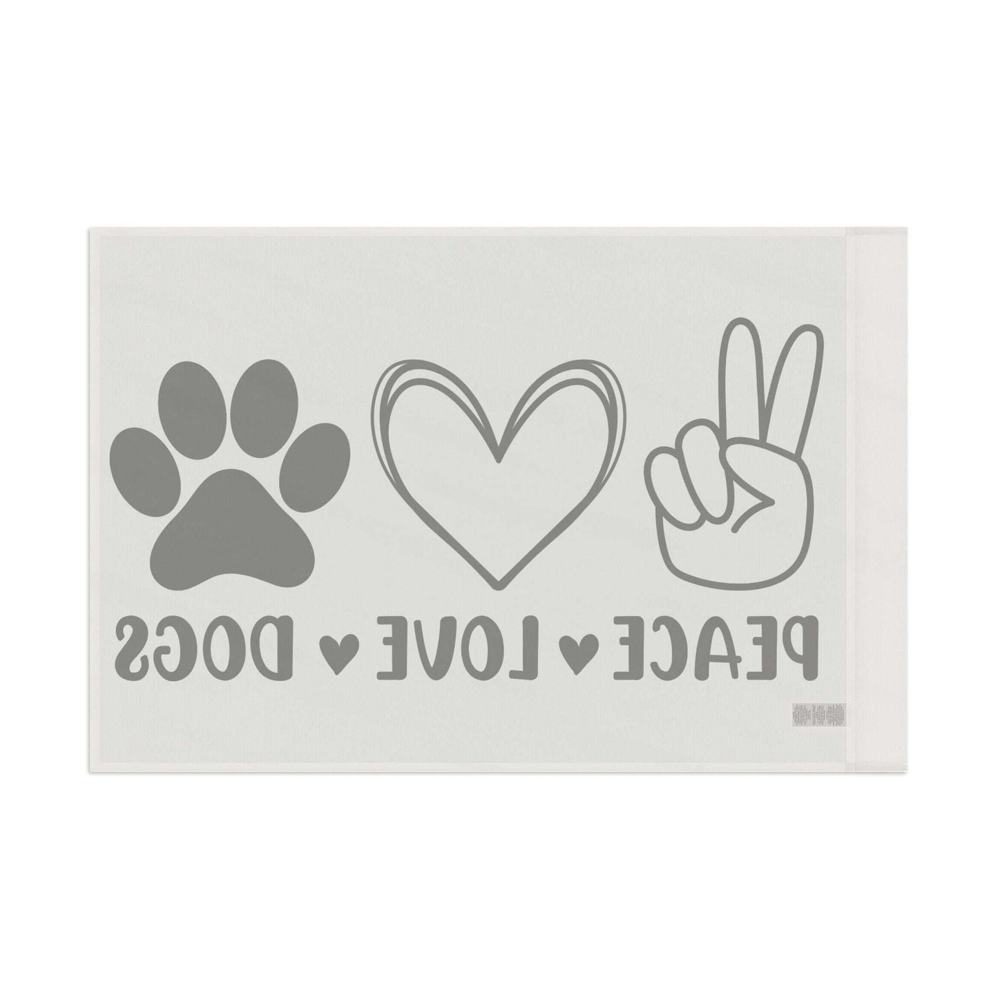 Peace Love Dogs Flag - Cute Home Decor for Dog Lovers - Purrfect Pet Haven