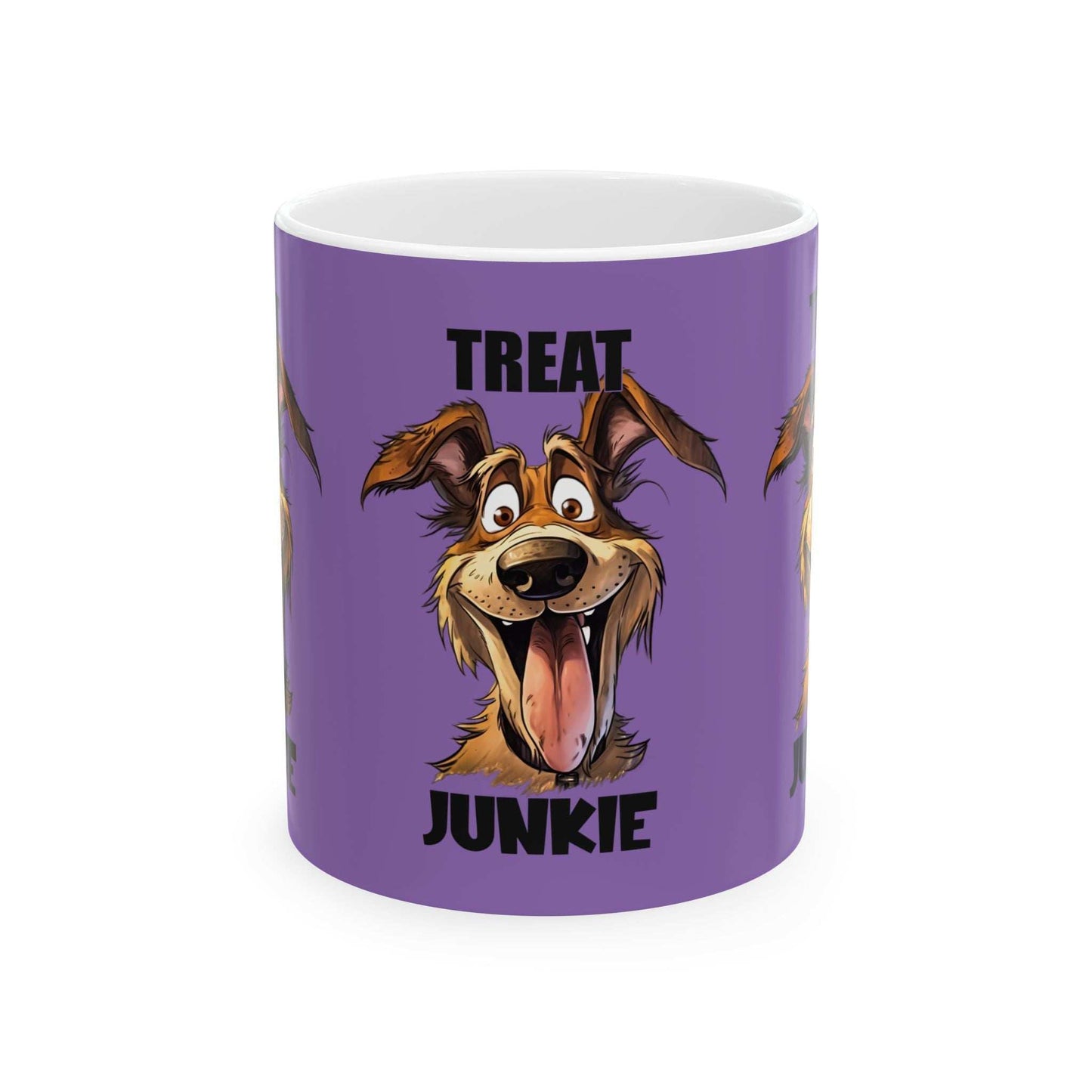 Funny Dog Lover Mug - 'Treat Junkie' - Perfect Gift for Pet Owners - Purrfect Pet Haven