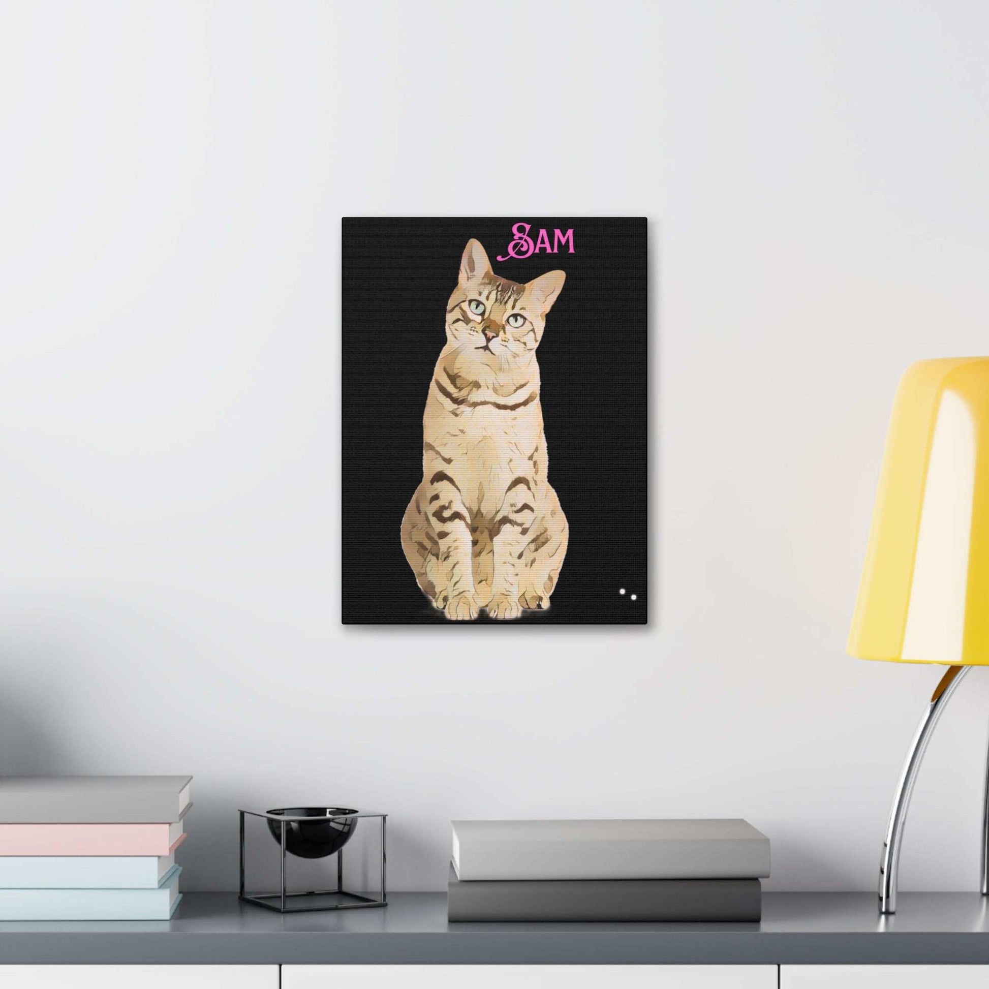 PAW-sonalized Black Canvas Print | Upload Photo~Choose size - Purrfect Pet Haven