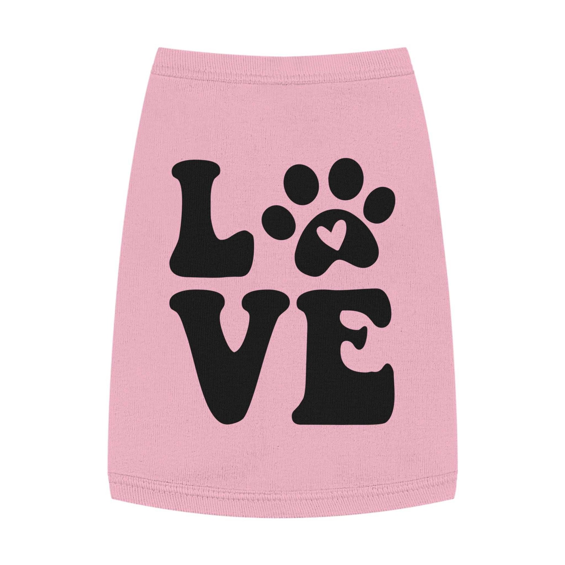 Cute Pet Tank Top - 'Love' Design for Dogs and Cats - Purrfect Pet Haven