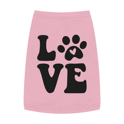 Cute Pet Tank Top - 'Love' Design for Dogs and Cats - Purrfect Pet Haven