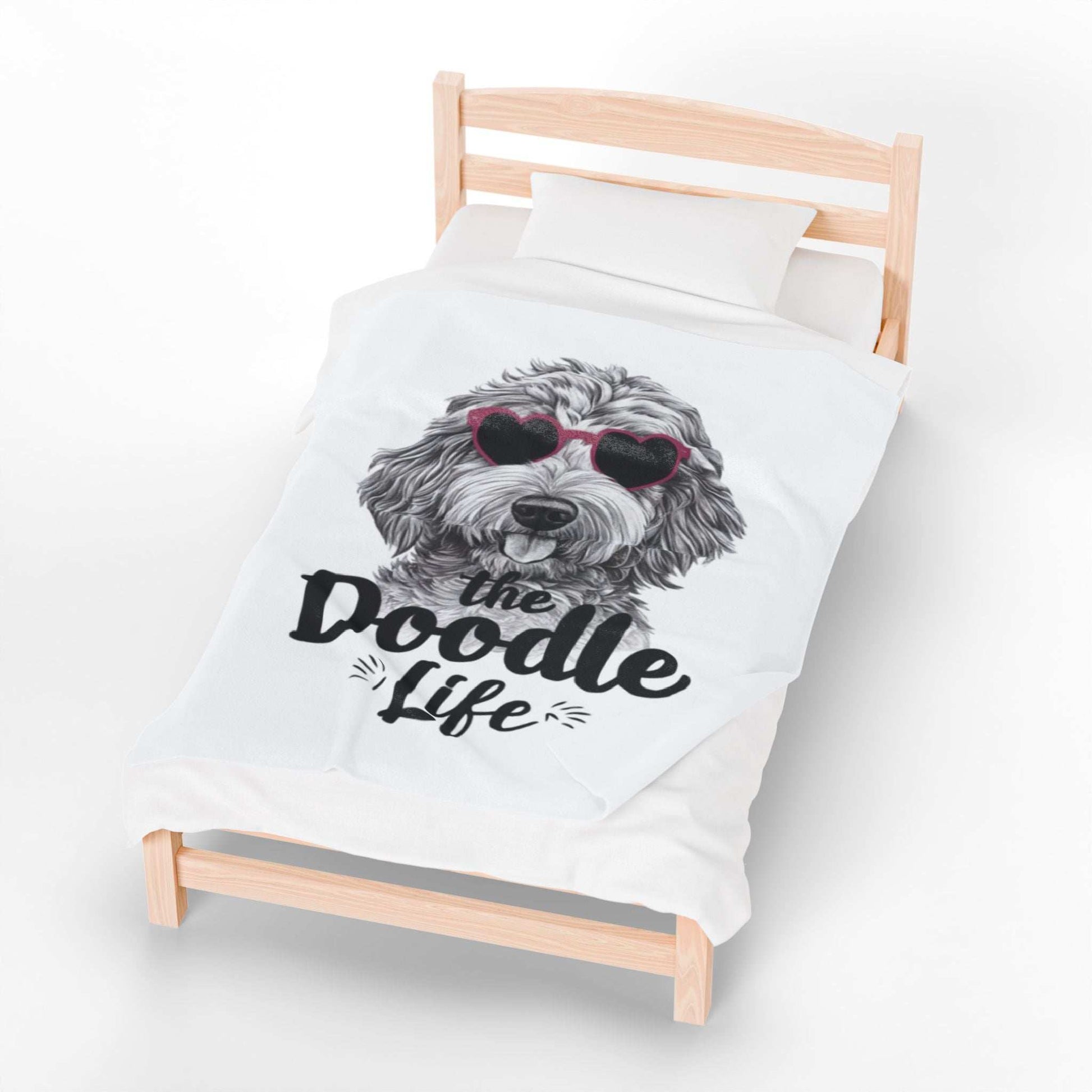 Doodle Life Plush Blanket - Cozy Goldendoodle Lover Gift - Purrfect Pet Haven