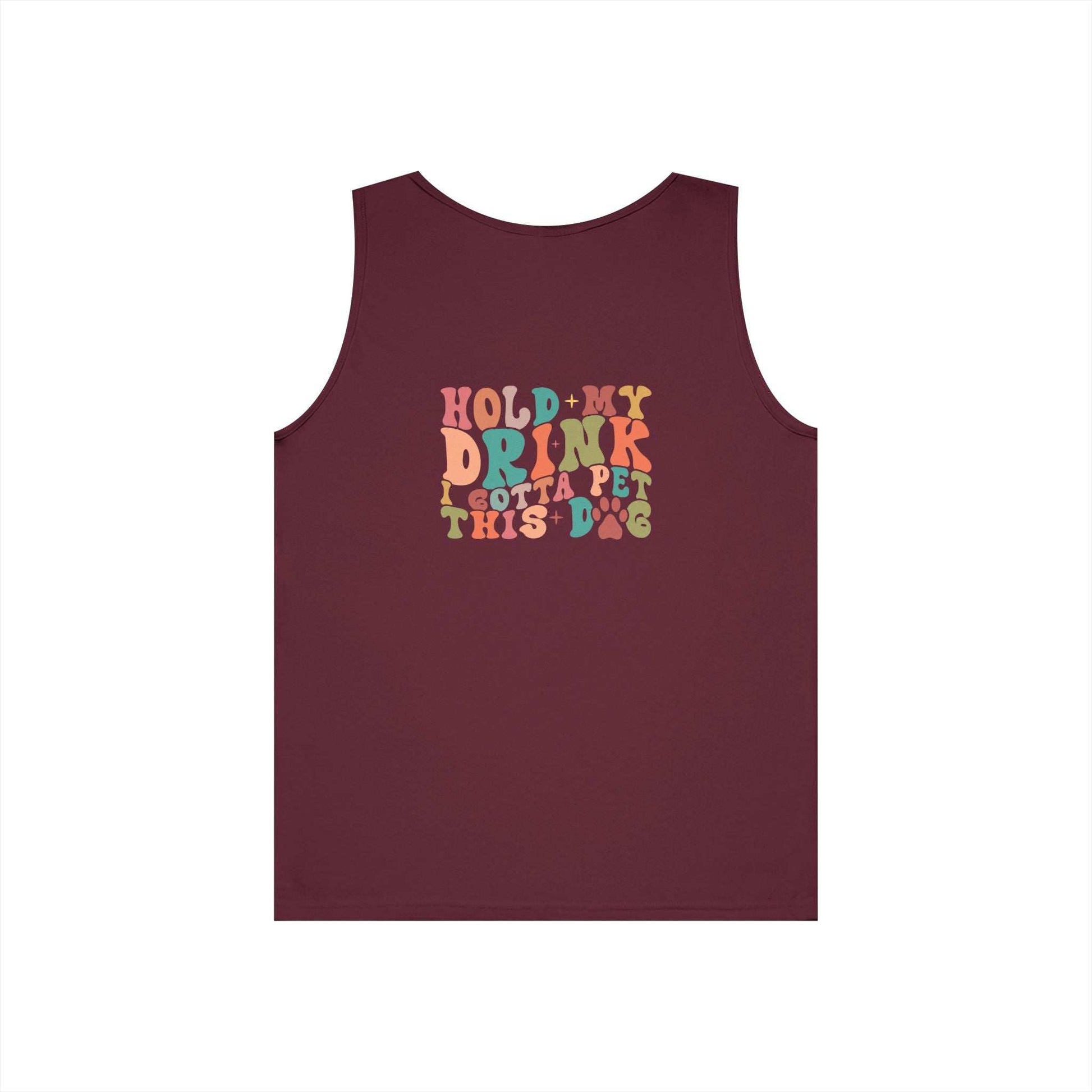 Cute Pet Lover Tank Top, Stay Pawsitive Tank, Funny Dog Lover Shirt - Purrfect Pet Haven