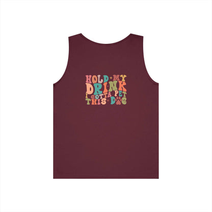 Cute Pet Lover Tank Top, Stay Pawsitive Tank, Funny Dog Lover Shirt - Purrfect Pet Haven