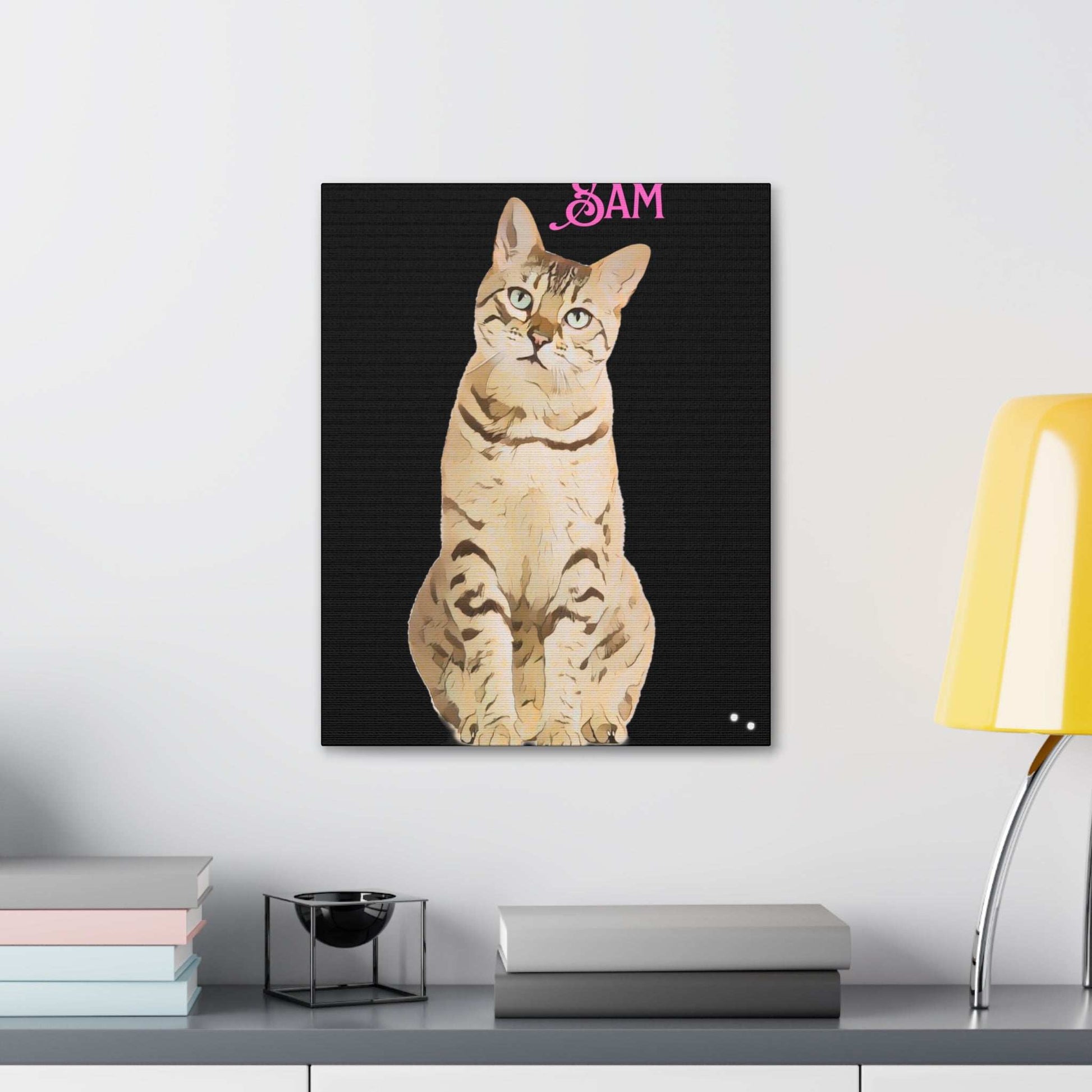 PAW-sonalized Black Canvas Print | Upload Photo~Choose size - Purrfect Pet Haven