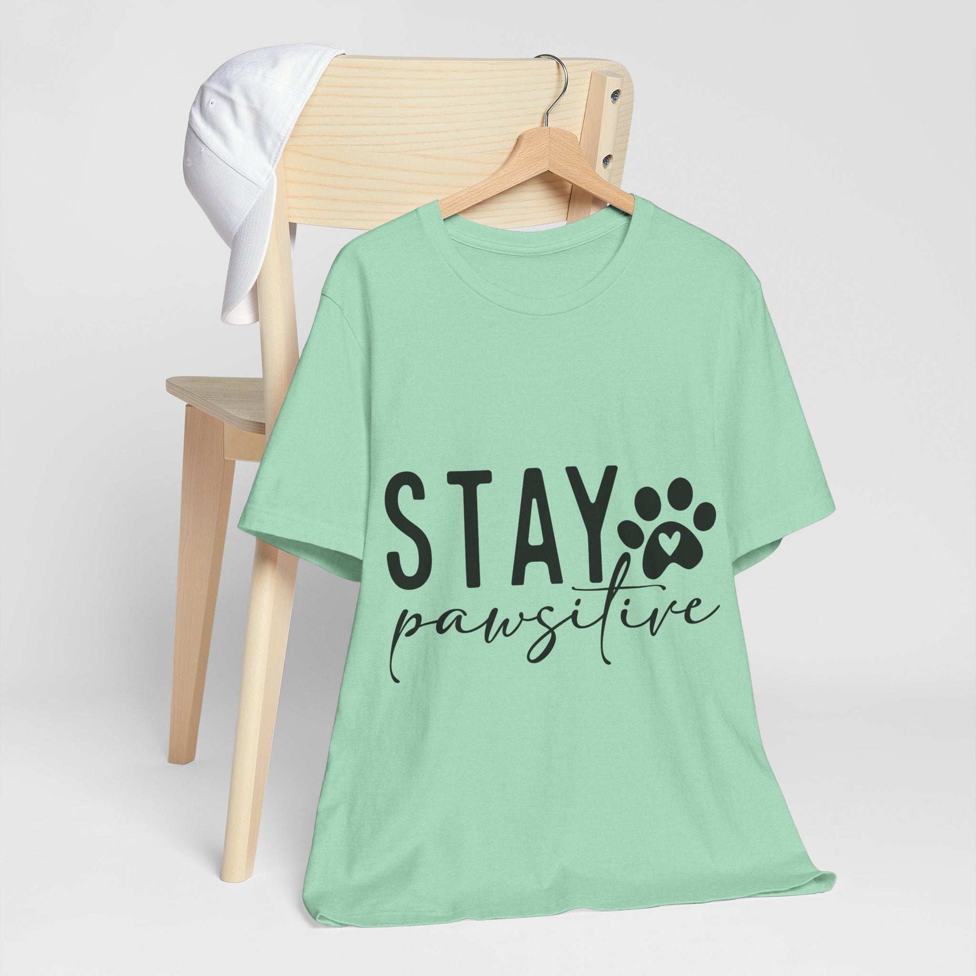 Stay Pawsitive Unisex Tee - Purrfect Pet Haven