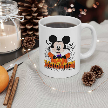 Halloween Ceramic Mug, Spooky Coffee Cup, Trick or Treat Drinkware - Purrfect Pet Haven
