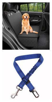 Back Seat Dog Car Cover Pet Hammock Safety Protector Mat - Purrfect Pet Haven
