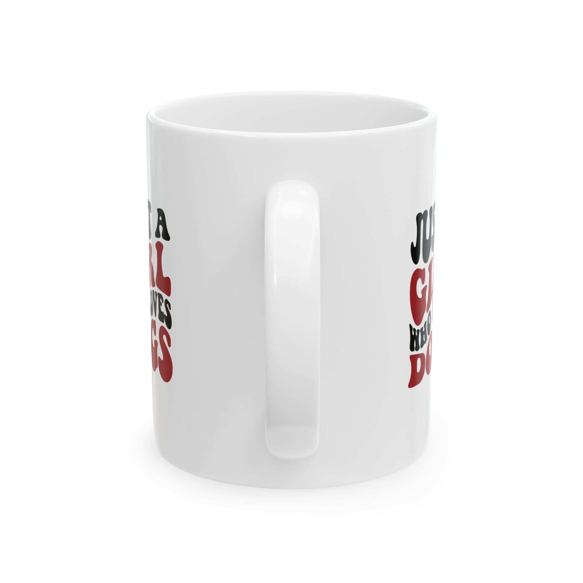 Just a Girl Who Loves Dogs Ceramic Mug | 11oz & 15oz Sizes | Perfect Gift for Dog Lovers - Purrfect Pet Haven