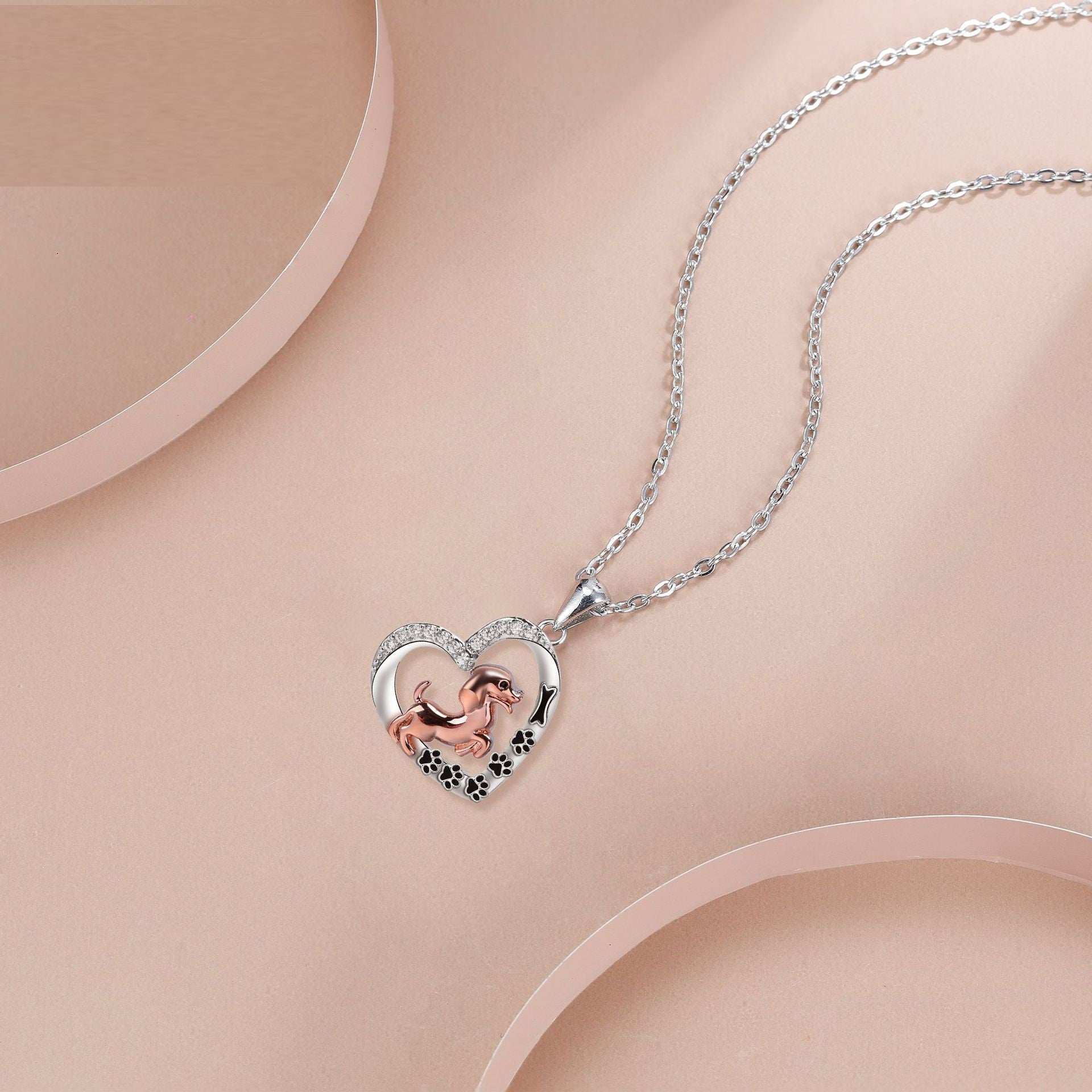 Love Pendant Pet Dog Dog Necklace Female - Purrfect Pet Haven