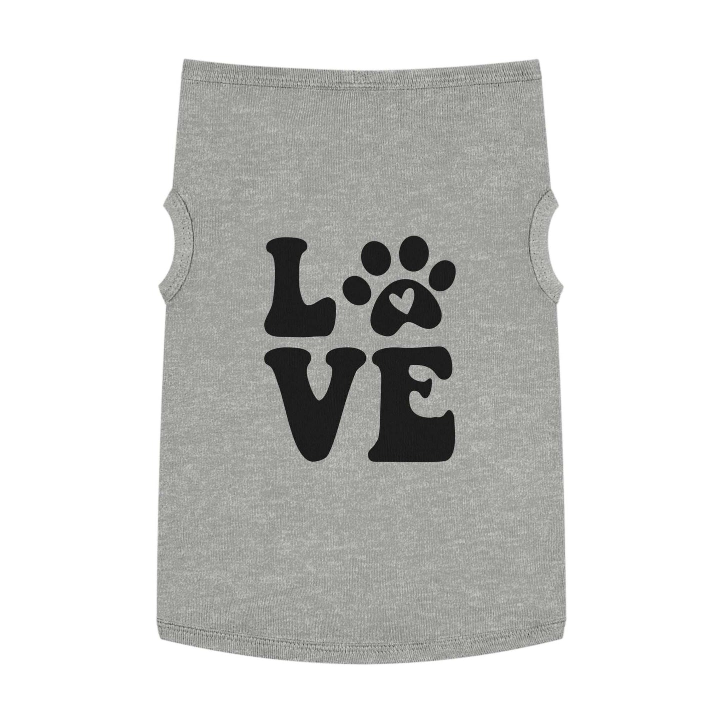 Cute Pet Tank Top - 'Love' Design for Dogs and Cats - Purrfect Pet Haven