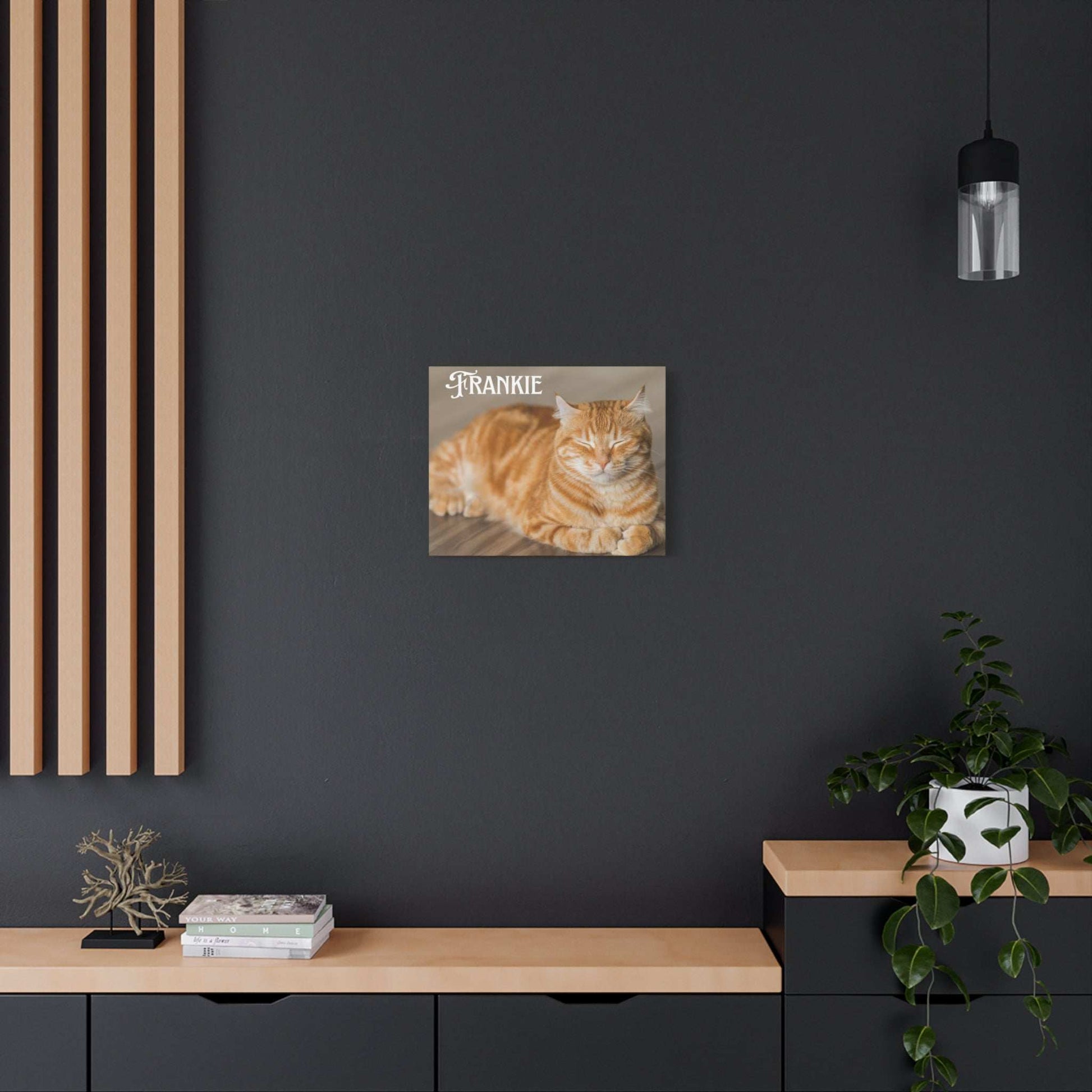 Personalized Landscape Photo Canvas Wall Art - Stretch Framed Print for Pet Lovers - Purrfect Pet Haven