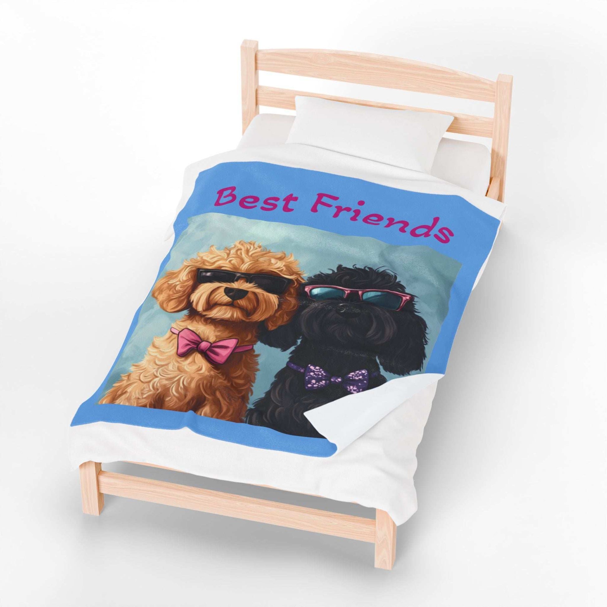 Funny Dog Lovers Velveteen Plush Blanket - Perfect for Cozy Nights and Gifts - Purrfect Pet Haven