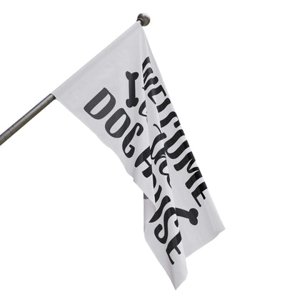 Welcome to the Dog House Flag - Dog Lover Outdoor Decor - Purrfect Pet Haven