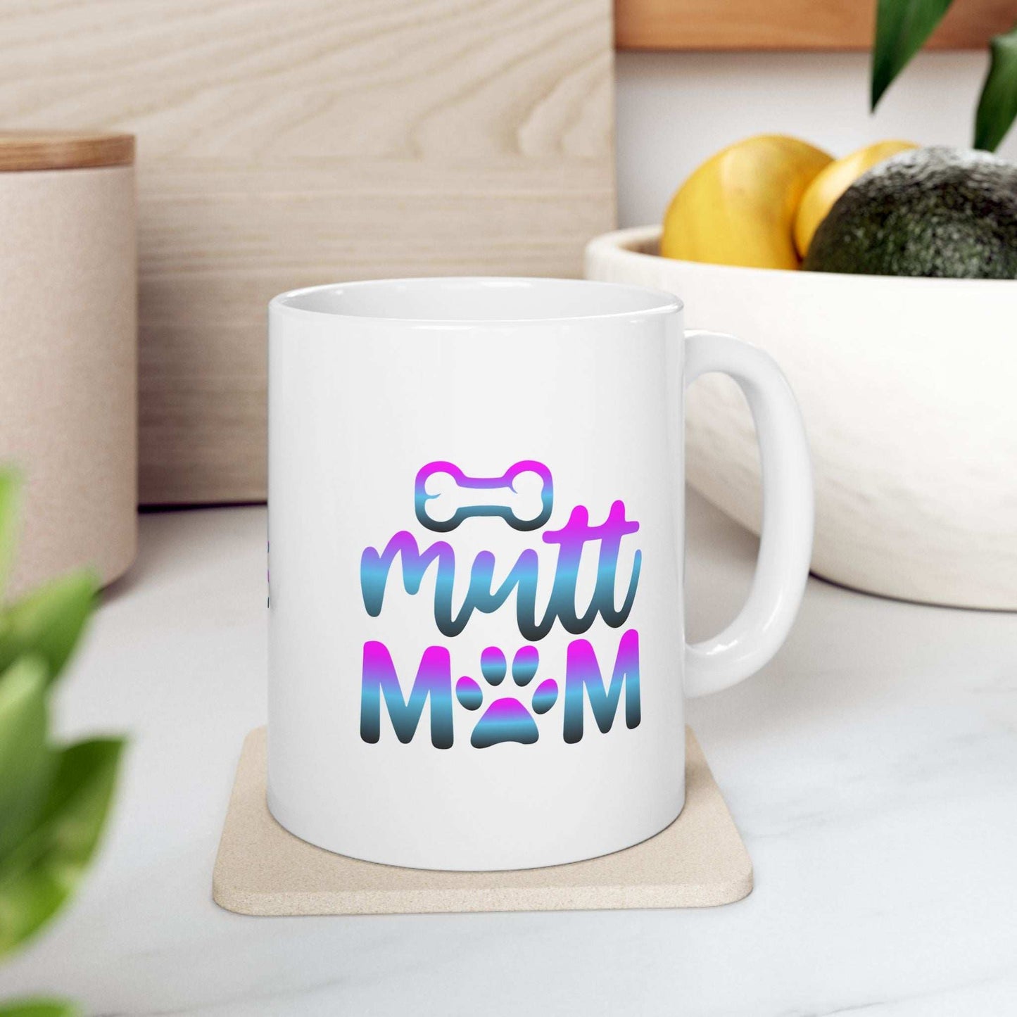 Cute Mutt Mom Ceramic Mug - Ideal Gift for Animal Lovers - Purrfect Pet Haven