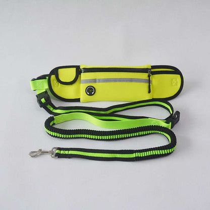 Waterproof Reflective Sports Running Pet Waist Bag with Traction Rope Leash - Purrfect Pet Haven