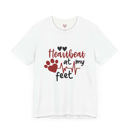 Heartbeat at my Feet - Unisex Tee - Purrfect Pet Haven
