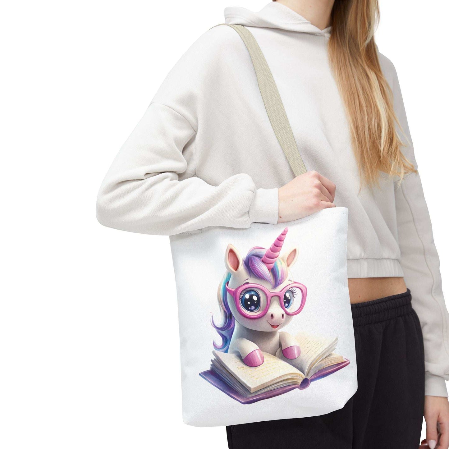 Cute Unicorn Reading Tote Bag - Perfect for Book Lovers | Purrfect Pet Haven