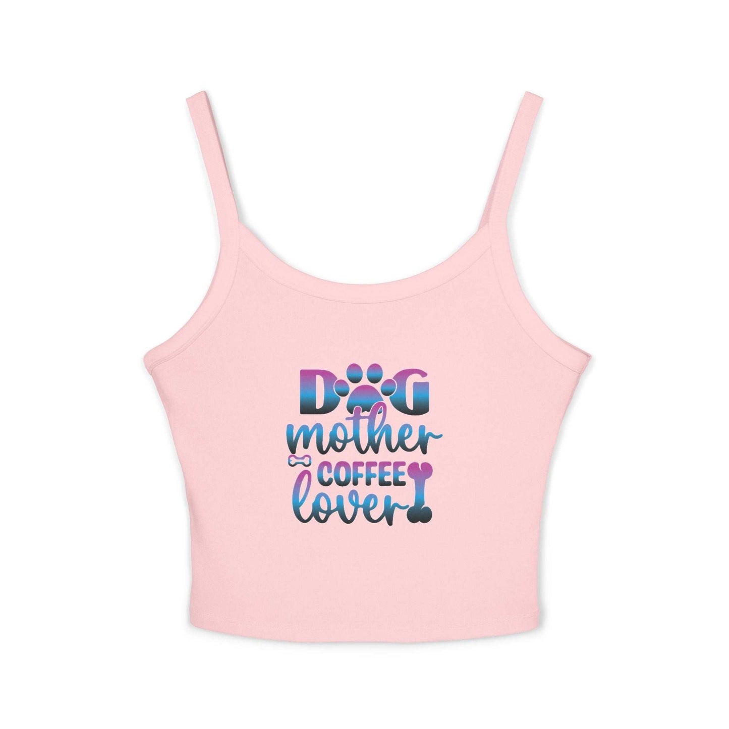 Dog Mother Coffee Lover Spaghetti Strap Tank Top - Purrfect Pet Haven