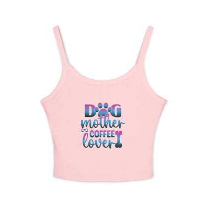 Dog Mother Coffee Lover Spaghetti Strap Tank Top - Purrfect Pet Haven
