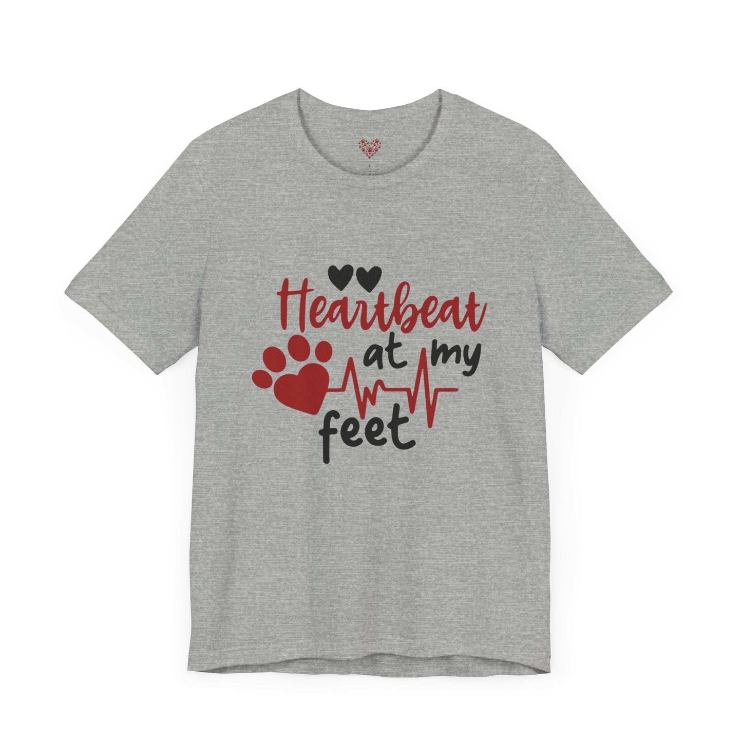 Heartbeat at my Feet - Unisex Tee - Purrfect Pet Haven