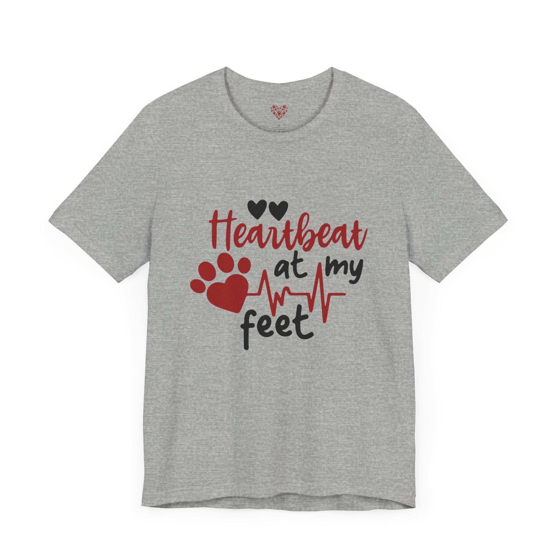 Heartbeat at my Feet - Unisex Tee - Purrfect Pet Haven