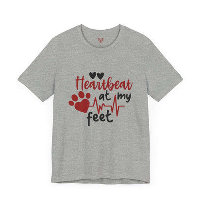 Heartbeat at my Feet - Unisex Tee - Purrfect Pet Haven