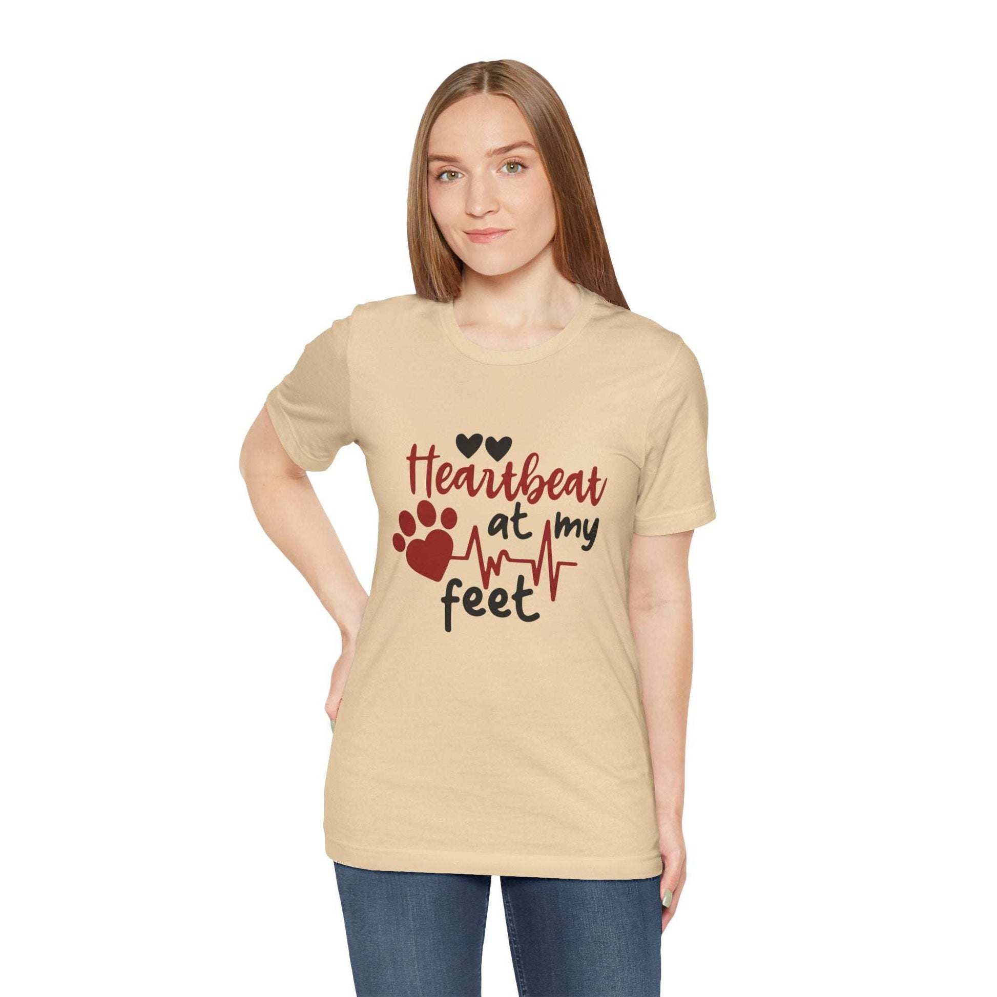 Heartbeat at my Feet - Unisex Tee - Purrfect Pet Haven