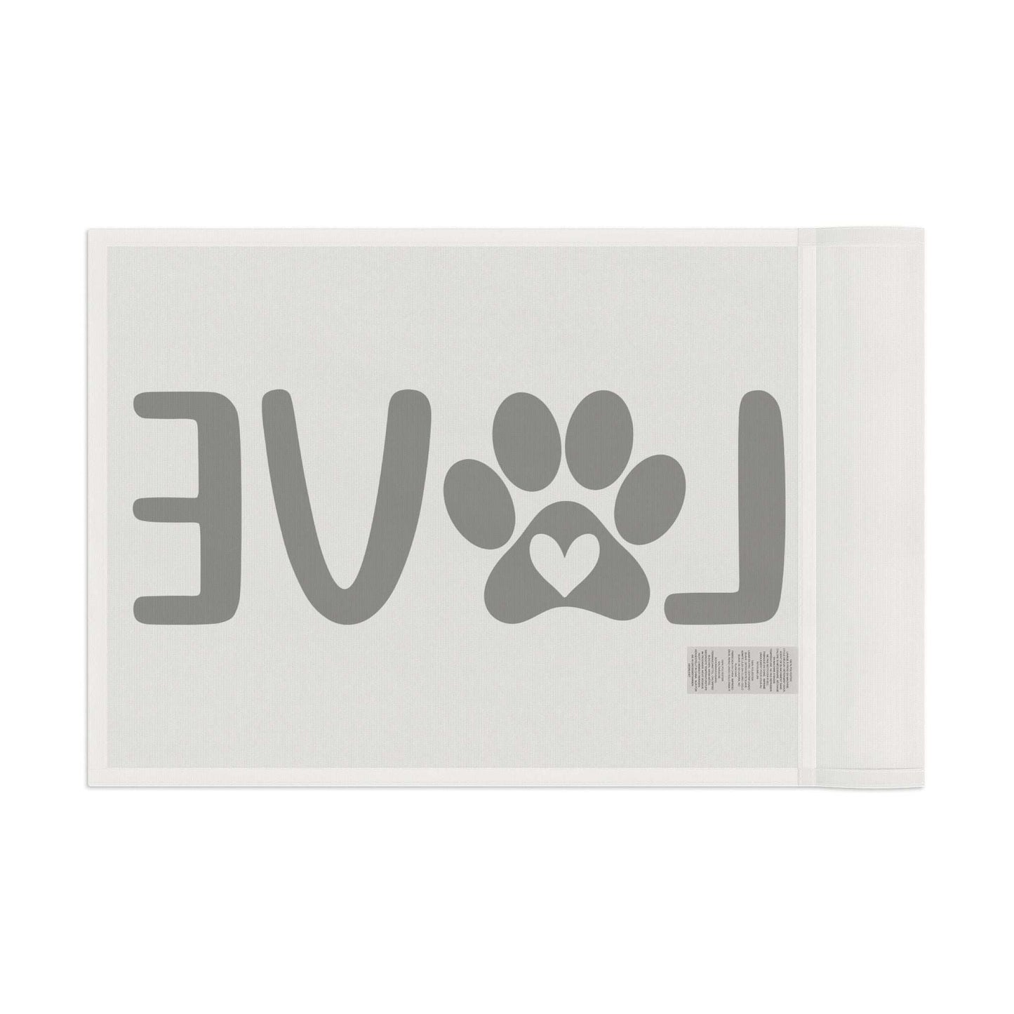Pet Love Flag - Heart Paw Print Decor - Purrfect Pet Haven