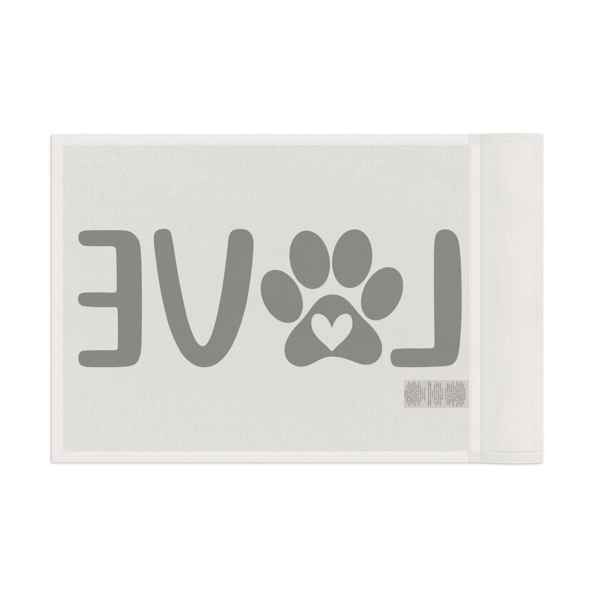 Pet Love Flag - Heart Paw Print Decor - Purrfect Pet Haven