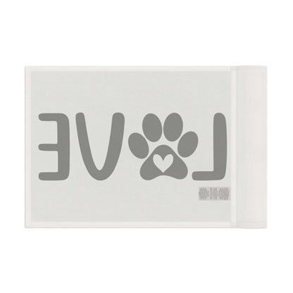 Pet Love Flag - Heart Paw Print Decor - Purrfect Pet Haven