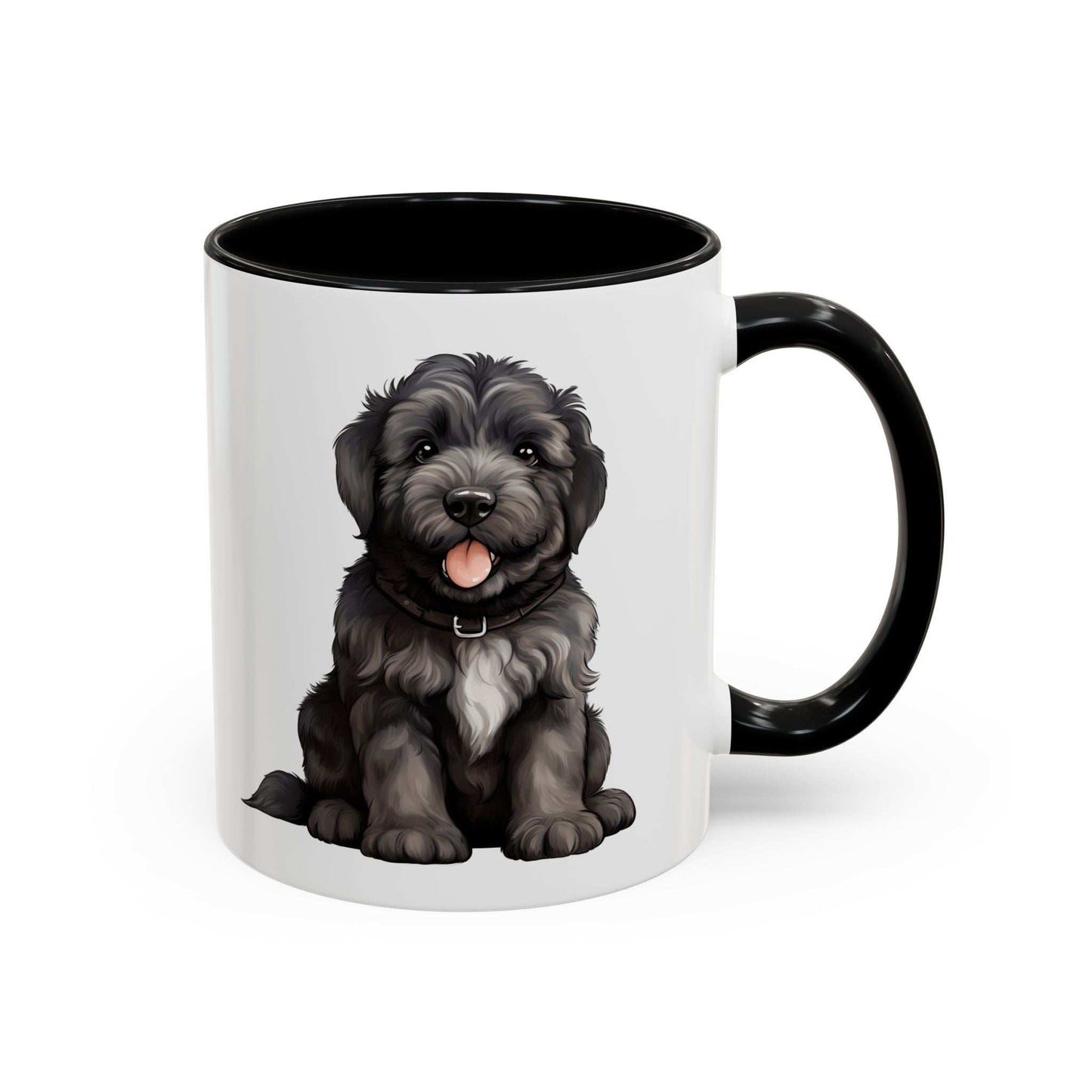 Cute Bouvier Des Flanders Dog Design Accent Coffee Mug - 11oz & 15oz - Purrfect Pet Haven