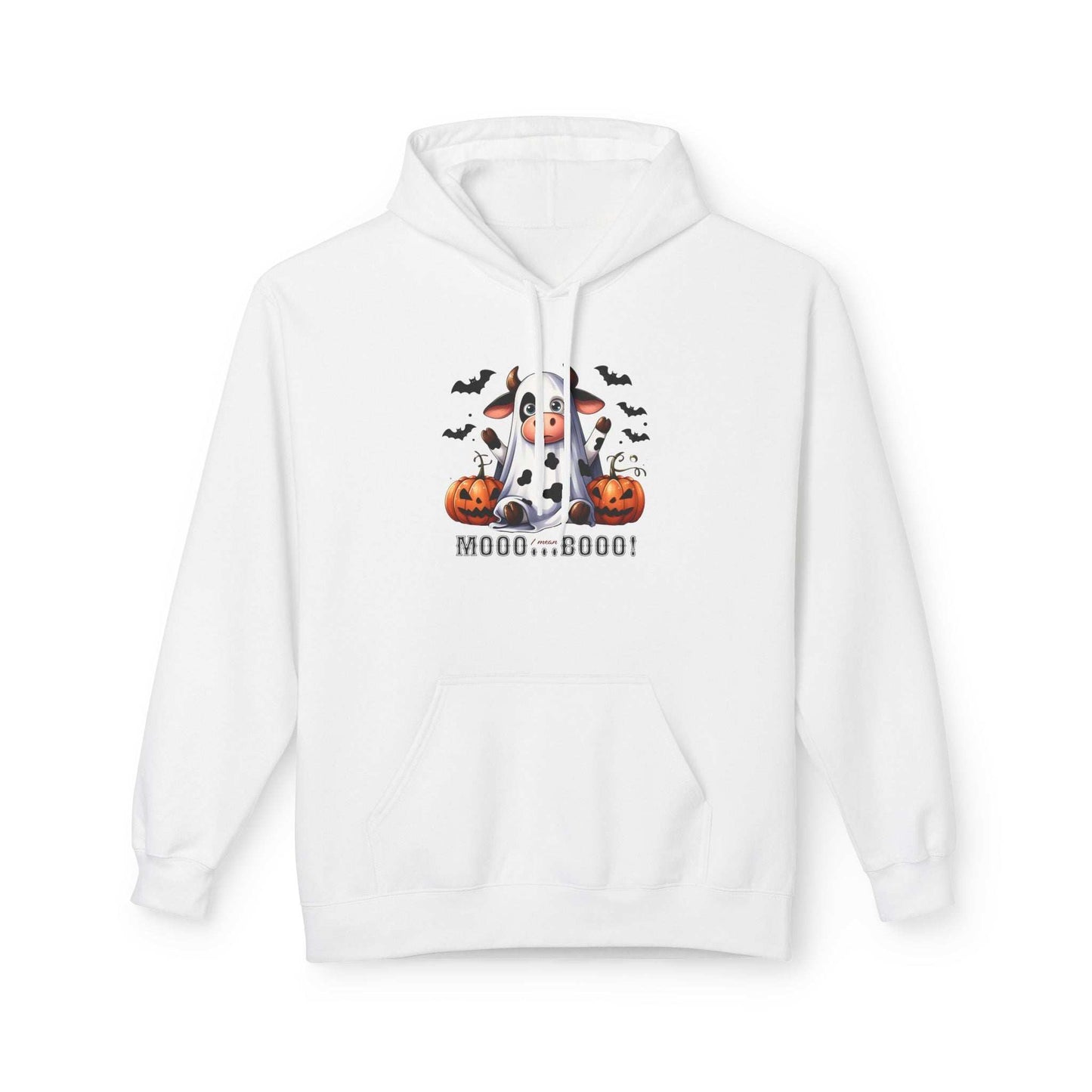 Mooo Cow Hoodie - Soft Fleece Unisex Sweatshirt - Purrfect Pet Haven